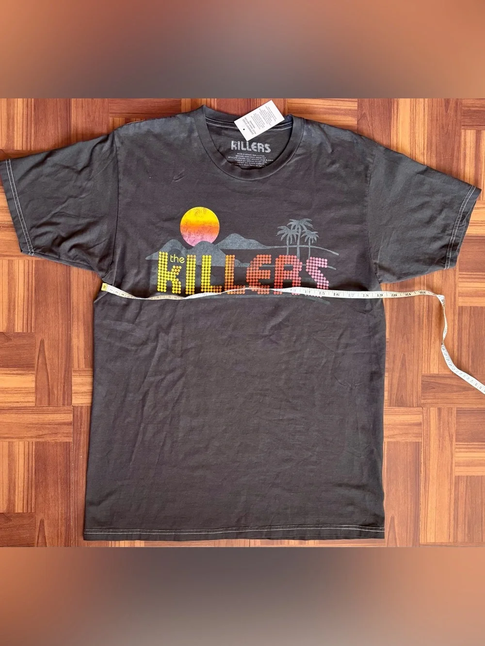 The Killers Garment Dyed Vintage Style Black Shirt Men’s L NWT